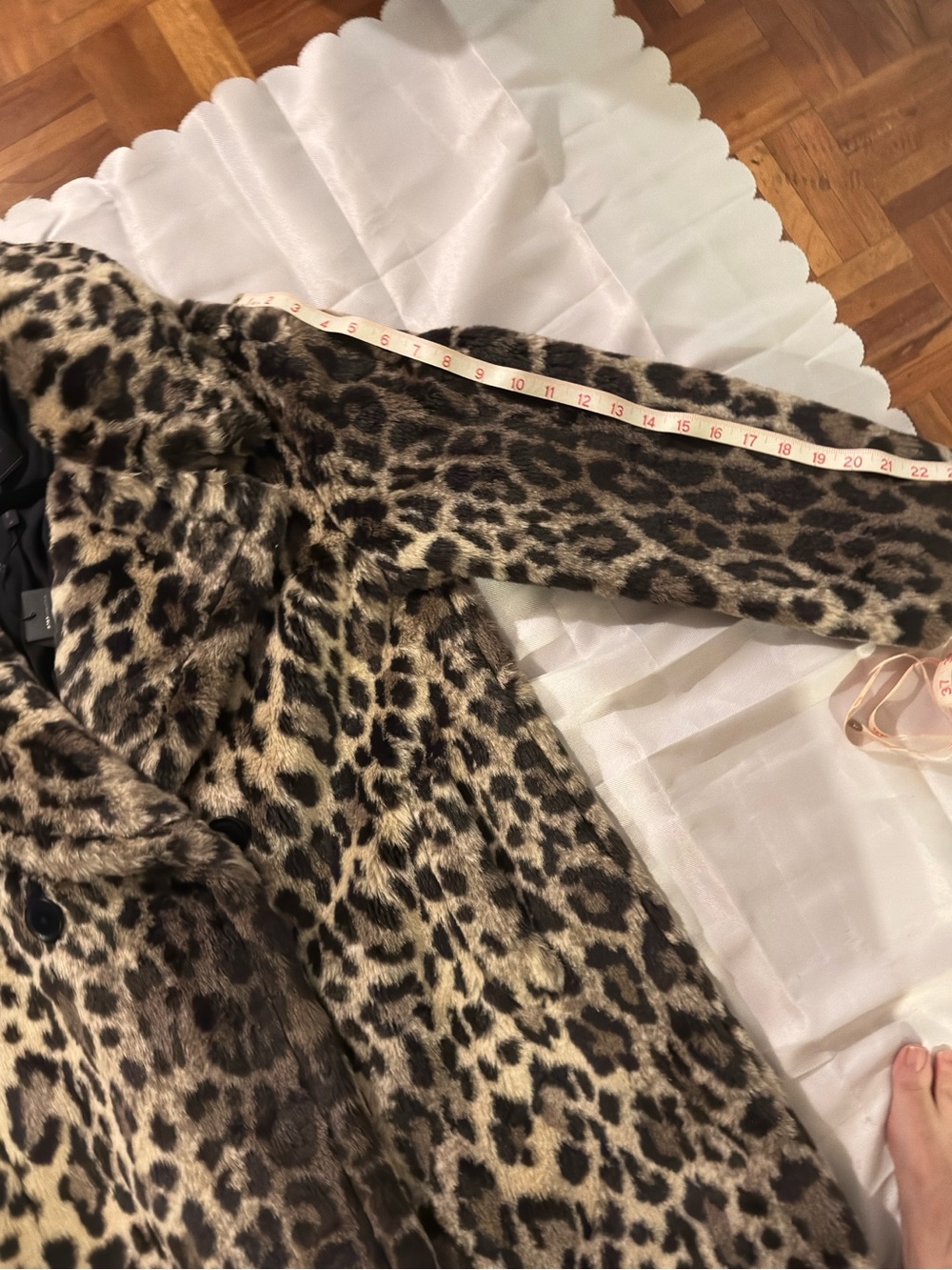 BCBGMaxAzria Leopard Print Teddy Coat - Brown/Black/Cream - Picture 6 of 8